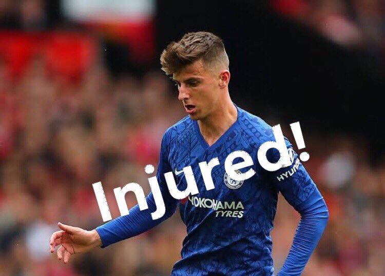 DownunderFpl's tweet photo. Mason Mount was hit with a horror tackle in the Champions league and could be set to spend 2-3 weeks on the sideline with ligament damage. Watch this space! #FPL #FPLCommunity https://t.co/3c4lHYqrLc