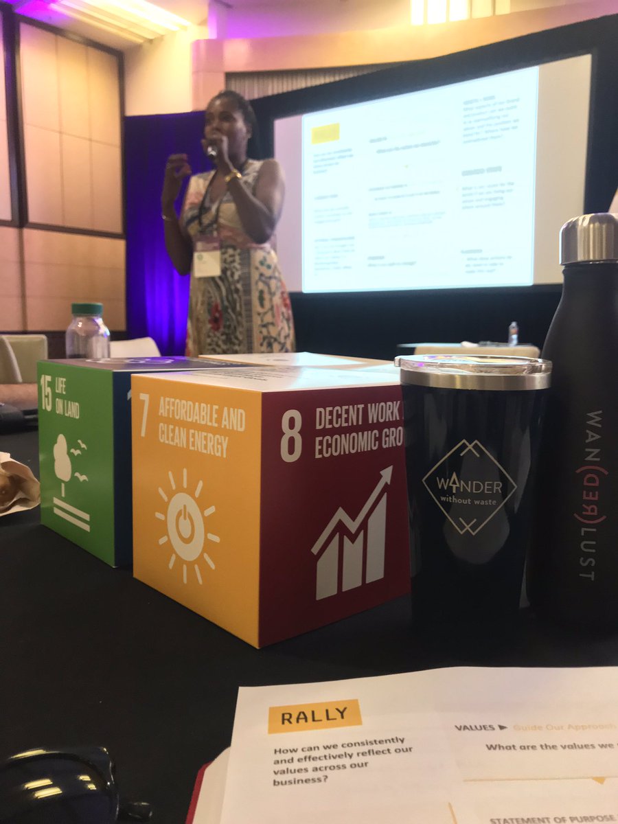 karinamackenzie's tweet photo. Loving “How Brands can get #PoliticalAF” at the inspiring @BCorporation #ChampionsRetreat2019. So honored that @WanderlustFest is part of this consortium of change-making brands. Excited to host them all at @WanderlustHLWD tonight! Thank you B Lab! 🙏 https://t.co/dN8yik9YVi