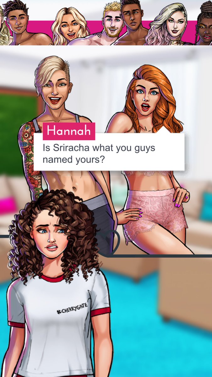 jamismci's tweet photo. SRIRACHA IM FUCKING DEAD 💀 could jo be anymore of a joke #loveislandgame https://t.co/7gZbNZH8jK