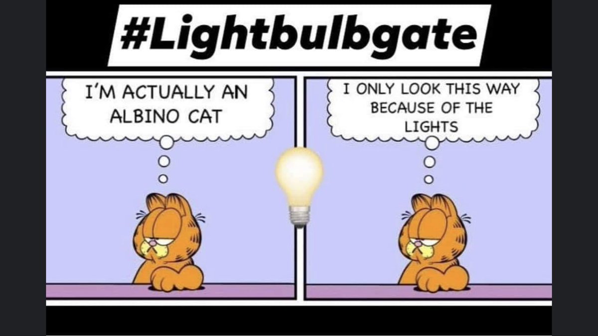 KThamert's tweet photo. Simple because I thought y’all would enjoy 😁😂 #Lightbulbgate https://t.co/9pFeYsm7JO