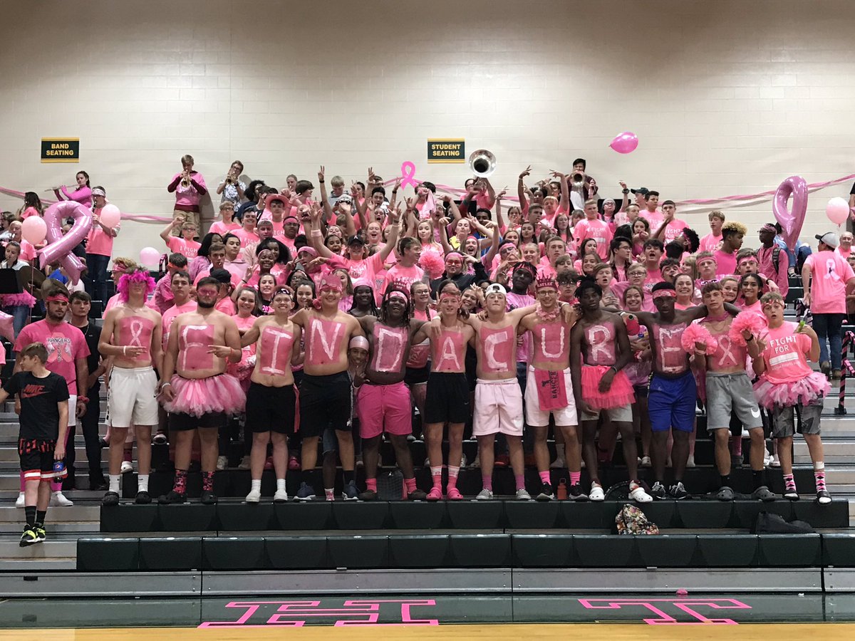 StoriedRivals's tweet photo. Hamilton Township goes ALL OUT for Volley 4 The Cure! https://t.co/1RtNHsv2Bg