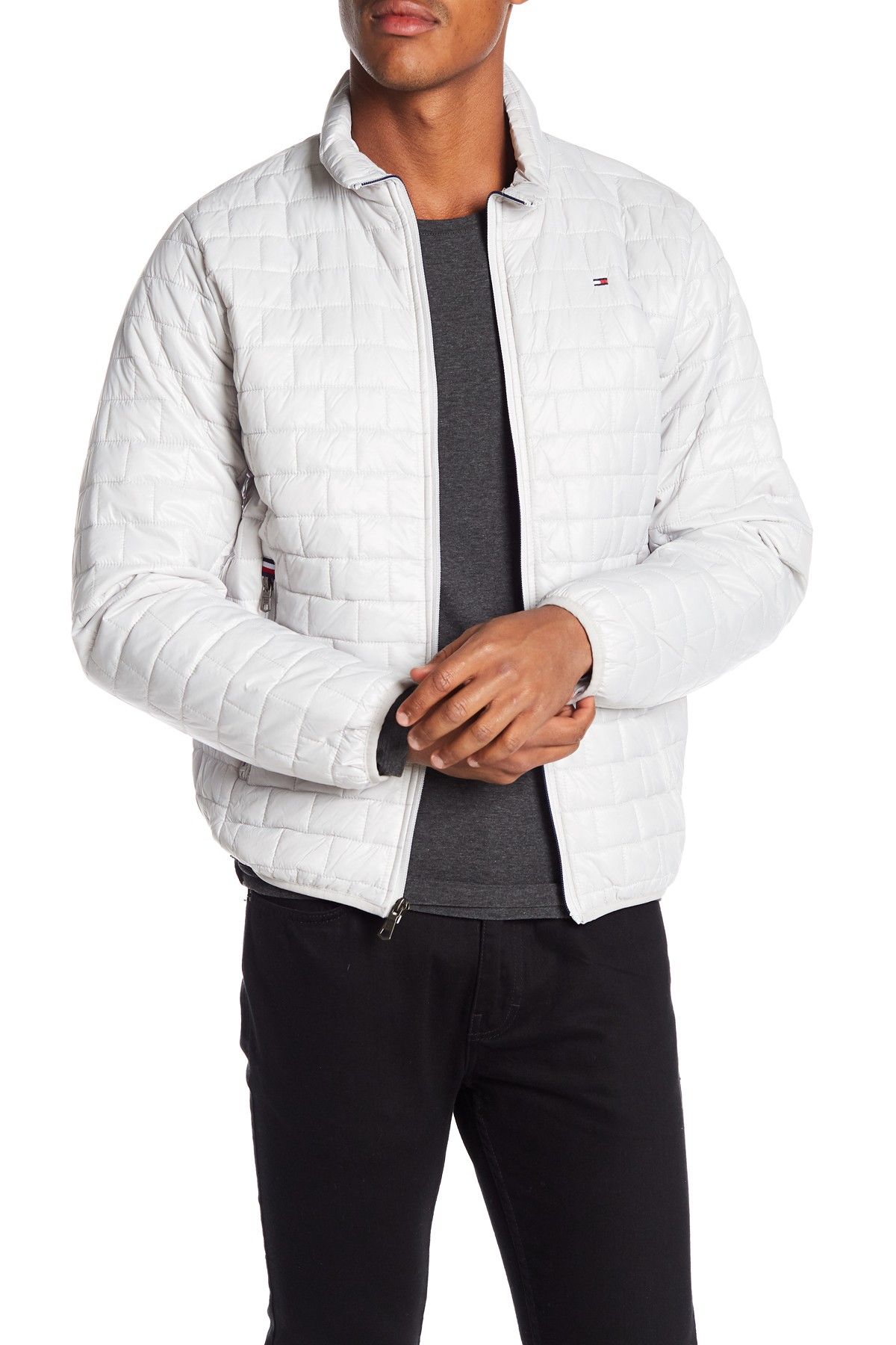 tommy hilfiger box quilted packable puffer jacket