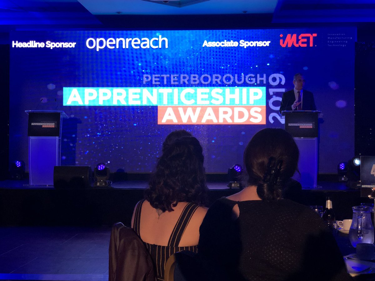 AlKingsley_Edu's tweet photo. Lovely start to an evening of celebration for our amazing apprentices across Peterborough #PTapprentice19 https://t.co/GK9nSYNoir