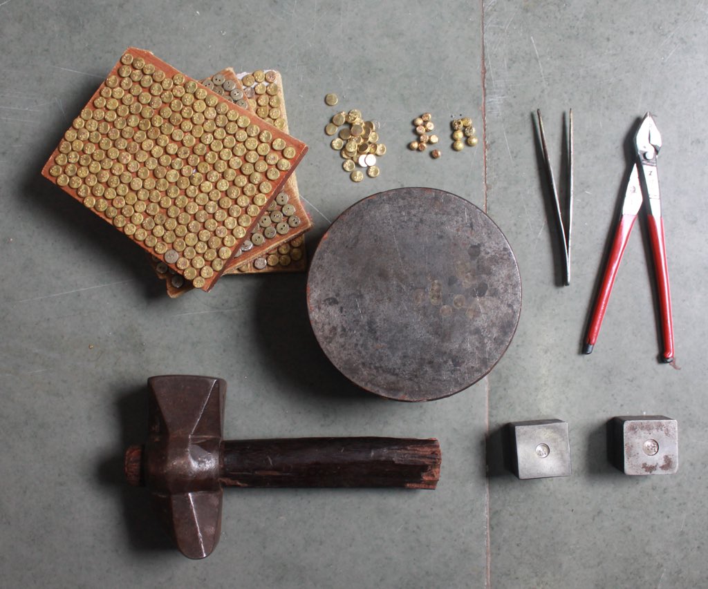 ilovepero's tweet image. Over the years we have made thousands of buttons, and as each button goes through this intense hand process, every button is unique on its own.

#10yearsofpero #buttonsofpero #10yearsoflove ❤️