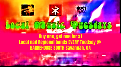 oxgrinderOx1's tweet photo. LOCAL MUSIC TUESDAY @ Barrelhouse South
Local Savannah bands live
10-1 Buy 1, get 1 for $1
.
🌍🌐𐅍𐅚🜚𐆖1🌐🌎 #LocalMusicTuesday #OpenMicJam #OpenMicHappyHour #openmiclife #Savannah #SavannahMusic #SavannahMusicians #savannahlocal #savannahnights #BarrelhouseSouth https://t.co/q64uuJFK9c