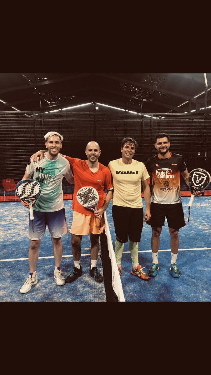 Gran entreno mañanero con los n1 de Argentina 🇦🇷 Yain Melgratti ,Santiago Frugoni y  el gran Arturo Escandon en el club Soho Padel de Oviedo! #padel