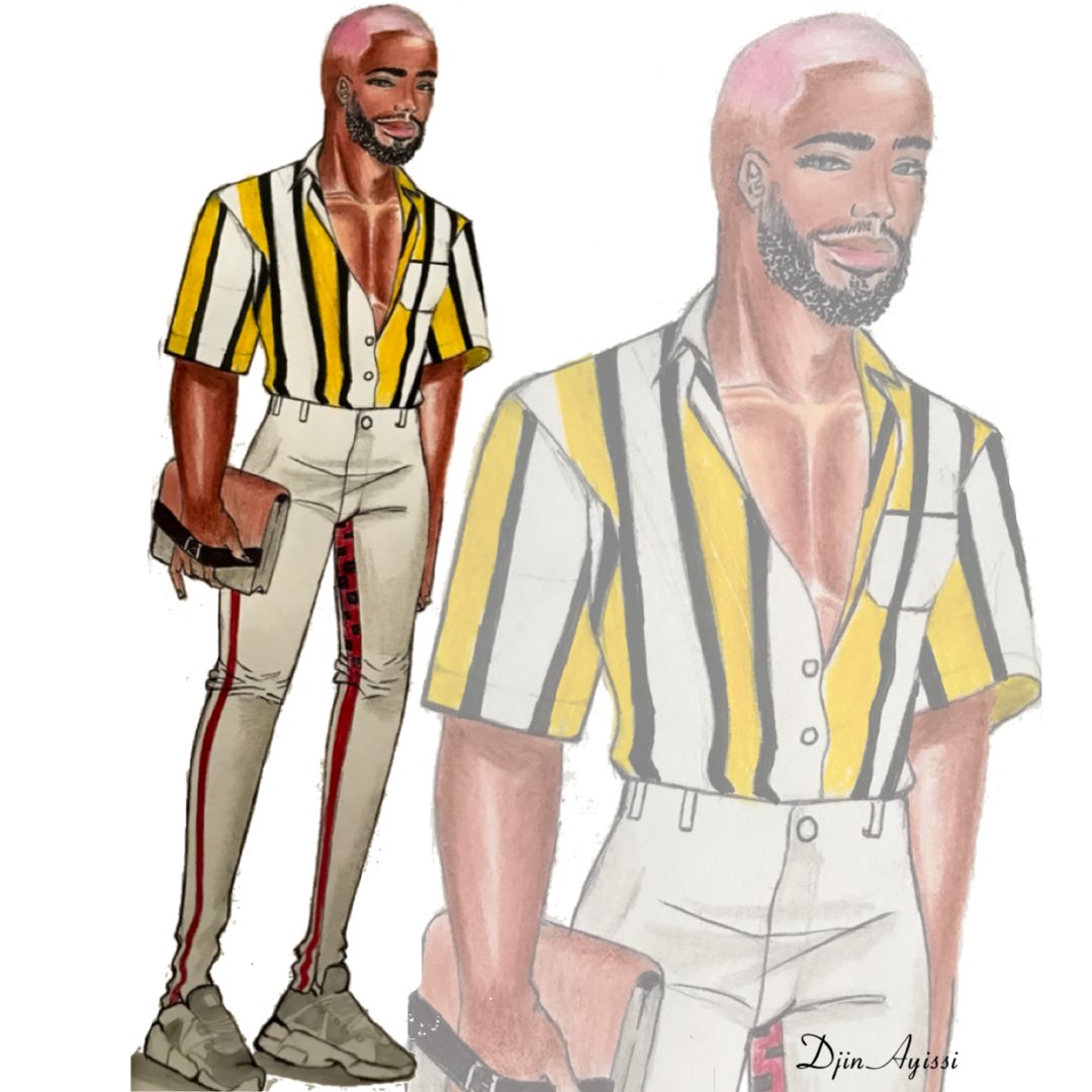 DjinAyissi's tweet photo. À l’issue de la précédente illustration j’ai profité pour présenter deux looks

Alors STREET WEAR  ou F**k BOYS mdr. https://t.co/GcIcbYNpHO
