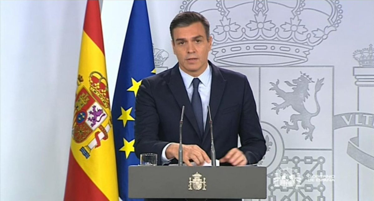 PSOE's tweet photo. 🔴@sanchezcastejon: Lo he intentado por todos los medios pero nos lo han hecho imposible.

He procurado conformar el Gobierno que necesita España ante los desafíos que tenemos por delante. Un Gobierno progresista cuya estabilidad no descansara en las fuerzas independentistas. https://t.co/RmUl6e6TsH