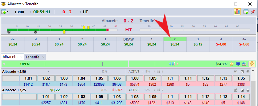 botbeetlesoft's tweet photo. Program Version 5.37 - Asian Handicap
Additional results window;
Calculation of the result for accepted and current bets;
Indication of current results. https://t.co/XrHGTRSala