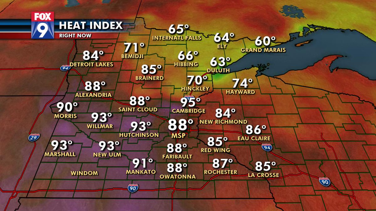 Holy heat wave batman...here is a look at current heat index readings across the region. #summerinseptember