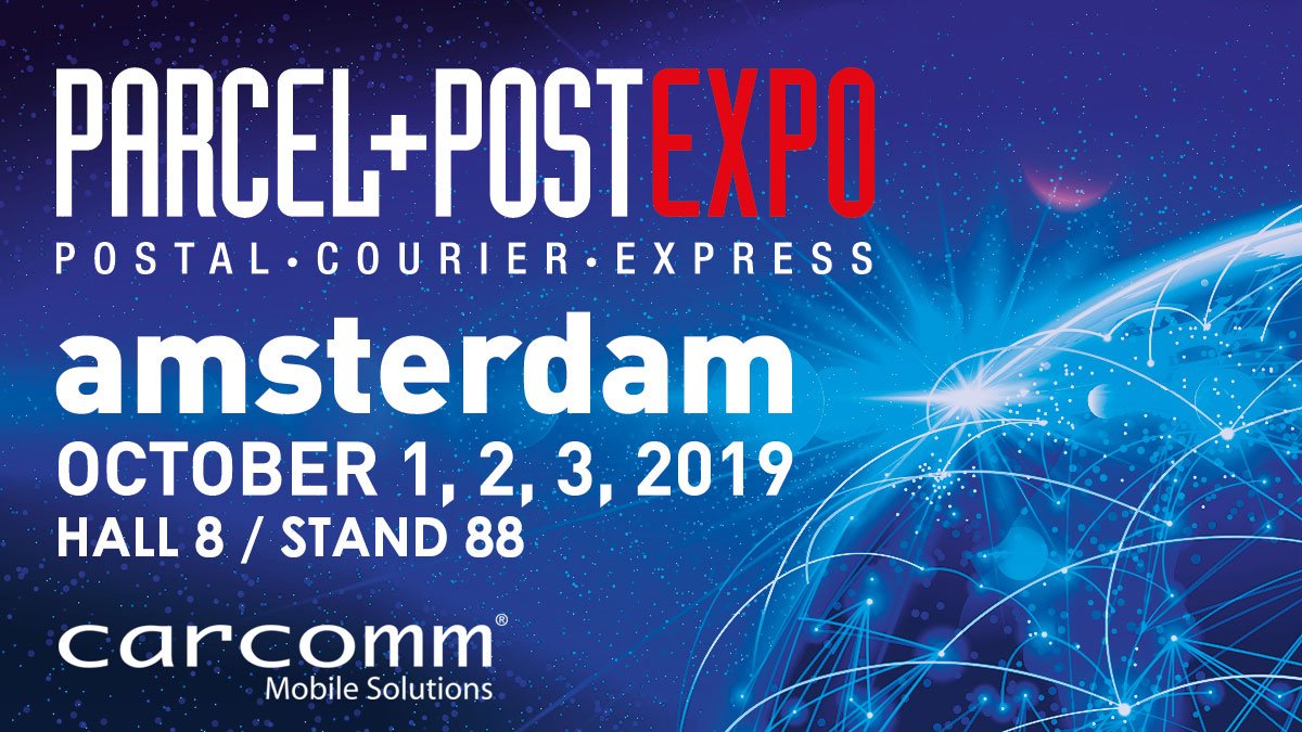 Visit #CarComm at the <a href="/ParcelPostExpo/">Parcel+Post Expo</a> 2019, Hall 8 / Stand 88, 1-3 October @ RAI Amsterdam, the Netherlands. bit.ly/2hbRlNk