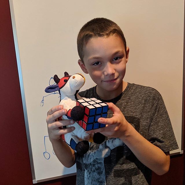 Piet spent the weekend with Lucas and discovered that a Rubix Cube has unity (all the squares) and form. ift.tt/34S9rrS