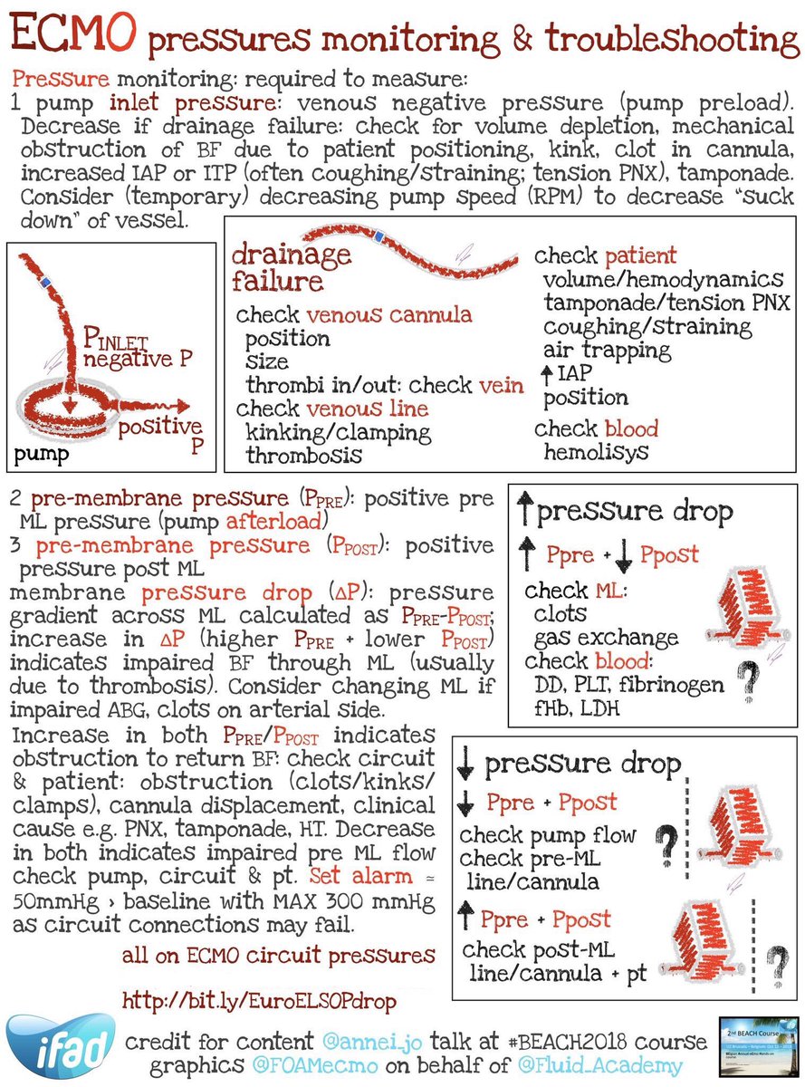 FOAMecmo's tweet photo. Pressures on #ECMO circuit a graphic loosely based on @Jo_anneFowles #BEACH2018 talk waiting for 3rd BElgian Annual eCmo Hands-on Course #BEACH2019 Oct 11 University H Brussels Belgium https://t.co/3YADrGvE5M #ECMO basics made easy by key-experts w hands-on training/#simulation https://t.co/Ivefx5Wegd