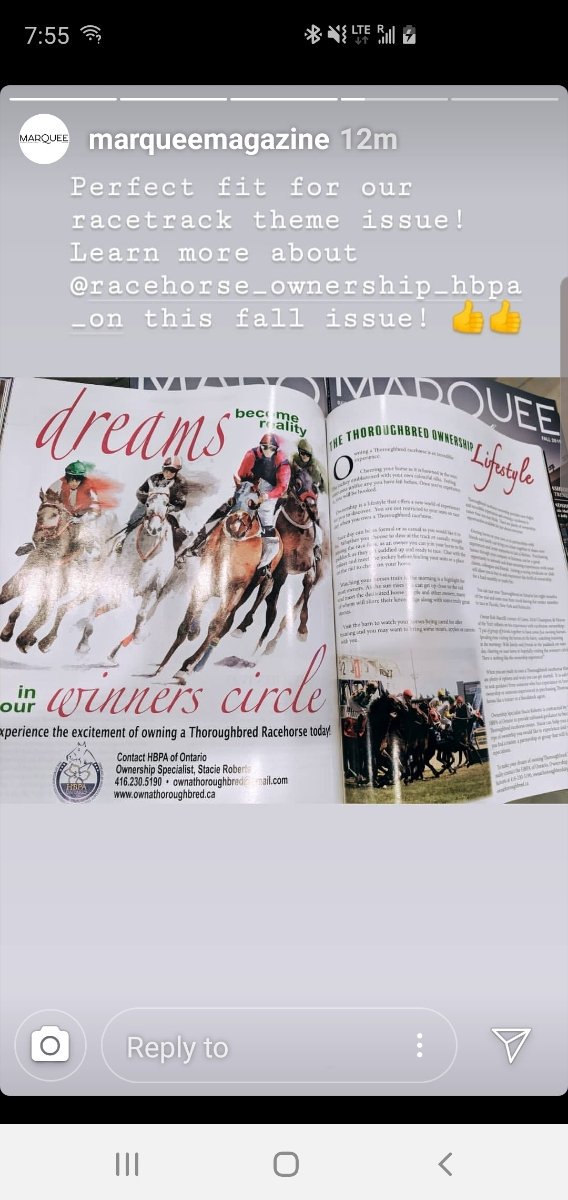HBPA_ONT's tweet photo. Check out @TheSocialCTV on Wednesday for interview with MarQuee Magazine editor Christina Carpio about the Fall Issue featuring the @Woodbinetb photoshoot. 1 pm CTV! @ChristinaCarpio @cynthialoyst @melissagrelo @laineylui @MarciIen https://t.co/wg9TqbRV6s