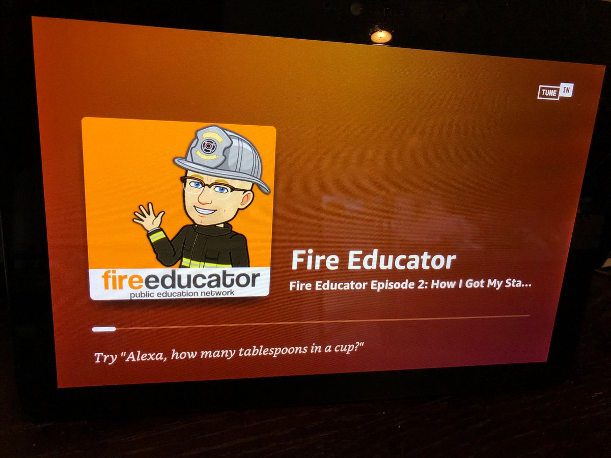 FireEducator's tweet image. Did you know that you can listen to the Fire Educator podcast right on your Amazon Alexa device?

Simply say “Alexa tune in to the Fire Educator Podcast” 

#fireprevention #firesafety #lifesafety #firesafetyeducation #podcast