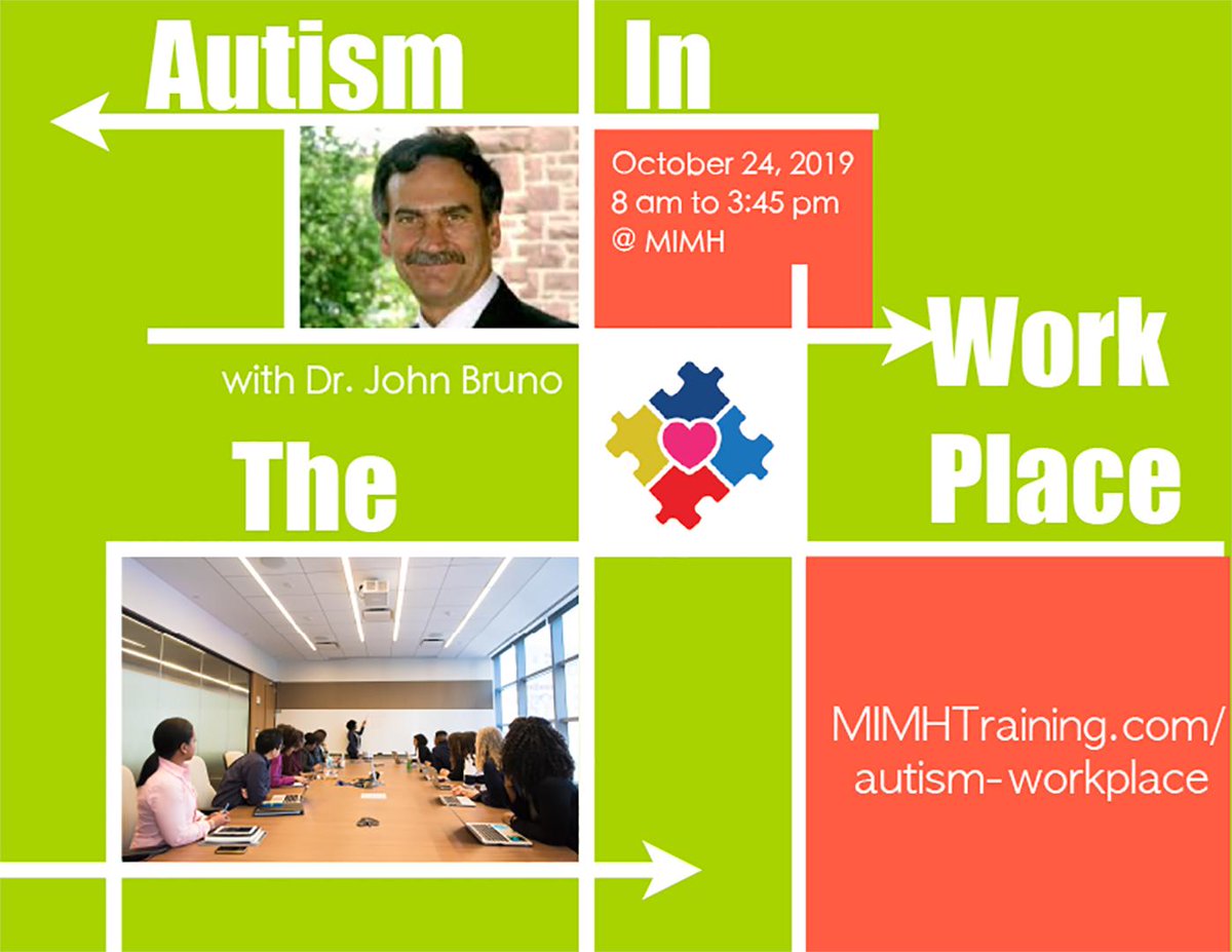 SeeOurAbilities's tweet photo. #Autism in the Work Place, October 24, 8am-3:30pm. Learn how individuals on the Autism Spectrum bring unique strengths to the workplace. 
Register 👉https://t.co/sKZL5gDyHD @MIMHEDU @umsl https://t.co/CshaWa2r01