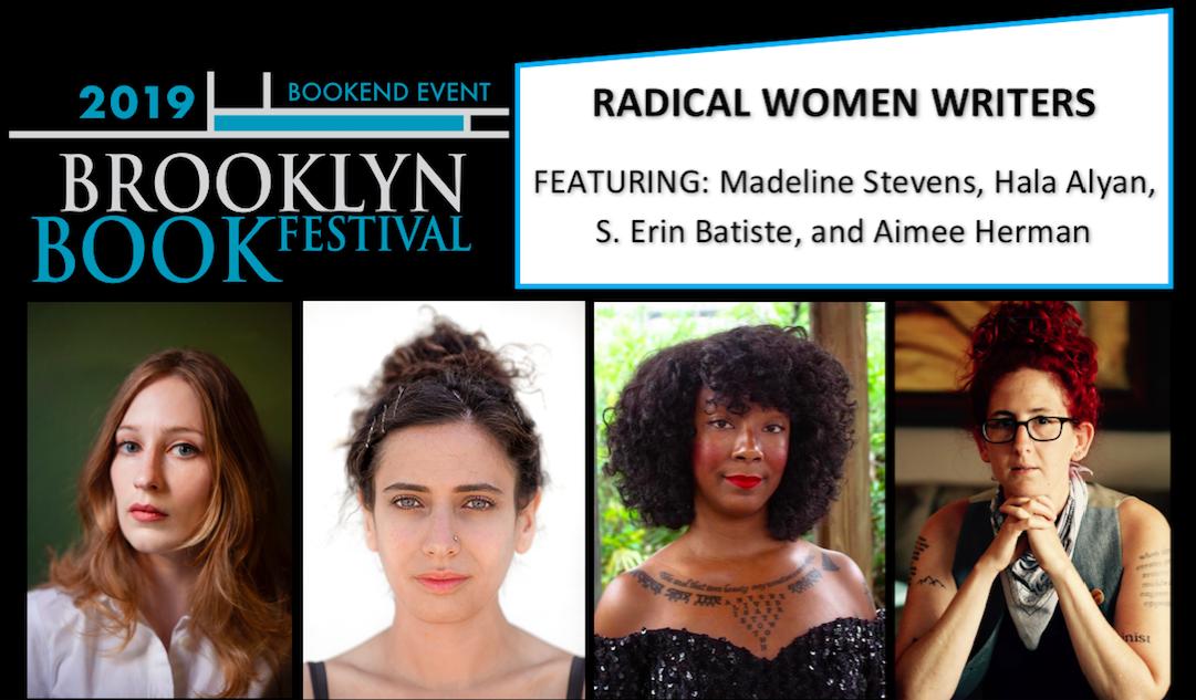 Tonight! Join us at <a href="/FranklinParkBK/">Franklin Park</a> at 8pm for RADICAL WOMEN WRITERS starring @Madeli63, @HalaNAlyan, S. Erin Batiste, and Aimee Herman. It's going to be an evening of trailblazing poetry and prose. Plus, there will be drink specials and a raffle! 🔥 #BKBF bit.ly/2jXD9sS
