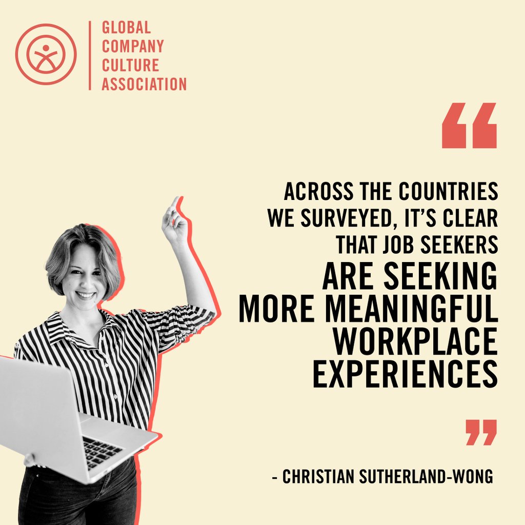 GCompanyCulture's tweet image. "...job seekers are seeking more meaningful workplace experience" - Christian Sutherland-Wong President &amp;amp; COO @Glassdoor

#Glassdoor #companyculture #workevolution #companyculturemagazine #GCCA #workplace #employeeengagement #leadership #officelife #employeeappreciation