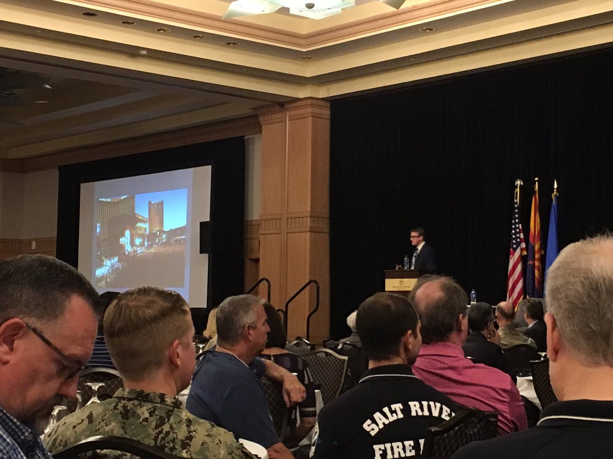 AzGaming's tweet photo. Thank you @AzEIN for being a partner in #preparedness #DEMAsymposium honors #VegasStrong https://t.co/FxeNCvXbOw