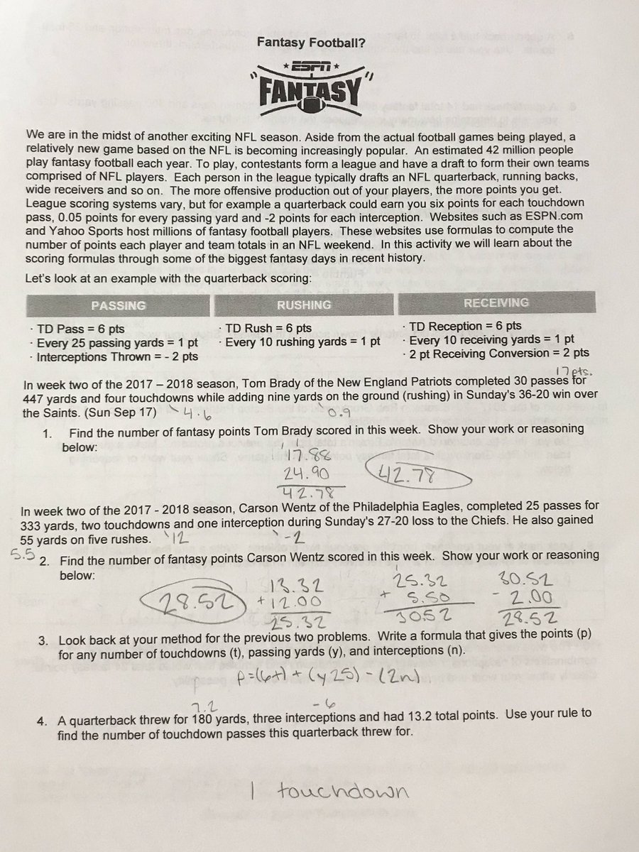 PellaMs's tweet photo. Fantasy football yummymath lesson #realworld #pickmahomes! https://t.co/fuxWNPA1rV
