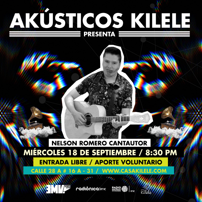 ¡NOS VEMOS MAÑANA EN #AKÚSTICOSKILELE! 🌙🎸

Nelson Romero Cantautor llega con lo mejor de su guitarra a nuestra casa para regalarnos una noche llena de música y muy buena energía. 

ENTRADA LIBRE  / APORTE VOLUNTARIO
8:30 PM