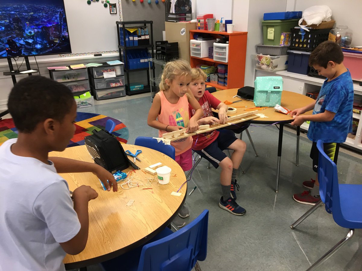 jennmoore134's tweet image. Creating Rube Goldberg machines today to turn on a pretend tv with a remote! Must be at least 3 chain reaction steps &amp;amp; 3 feet long. Teamwork, systems, and creativity in action! #3rd #reach @RobinsonElem @FrysFriends @GRRPrincipal