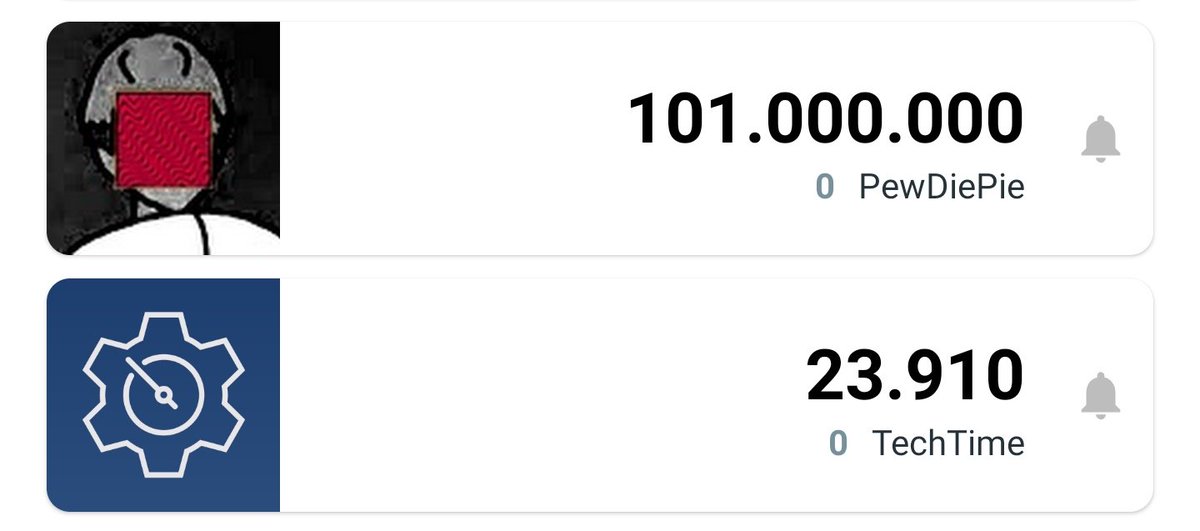 SubcounterApp's tweet image. YouTube just started to show abbreviated subscriber counts in the API. Sadly this is something we can't do anything about.

Our app will function as you are used to for channels with less than 1000 subscribers.