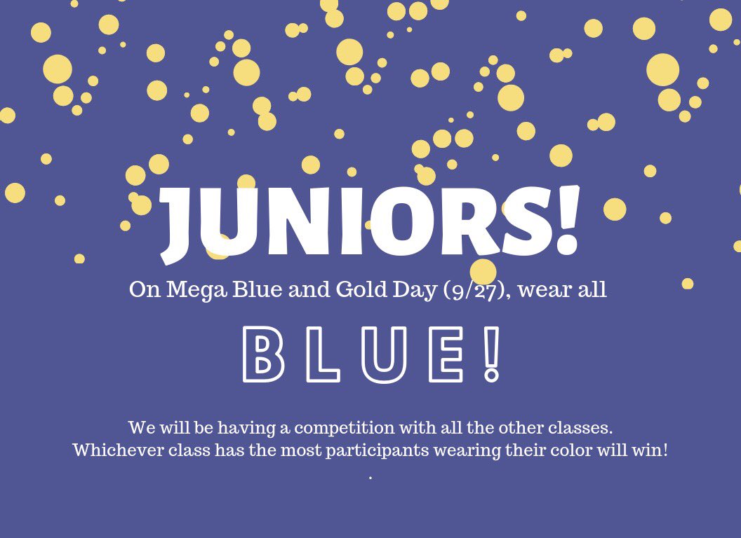 Let’s show the rest of the school that 2021 rules!