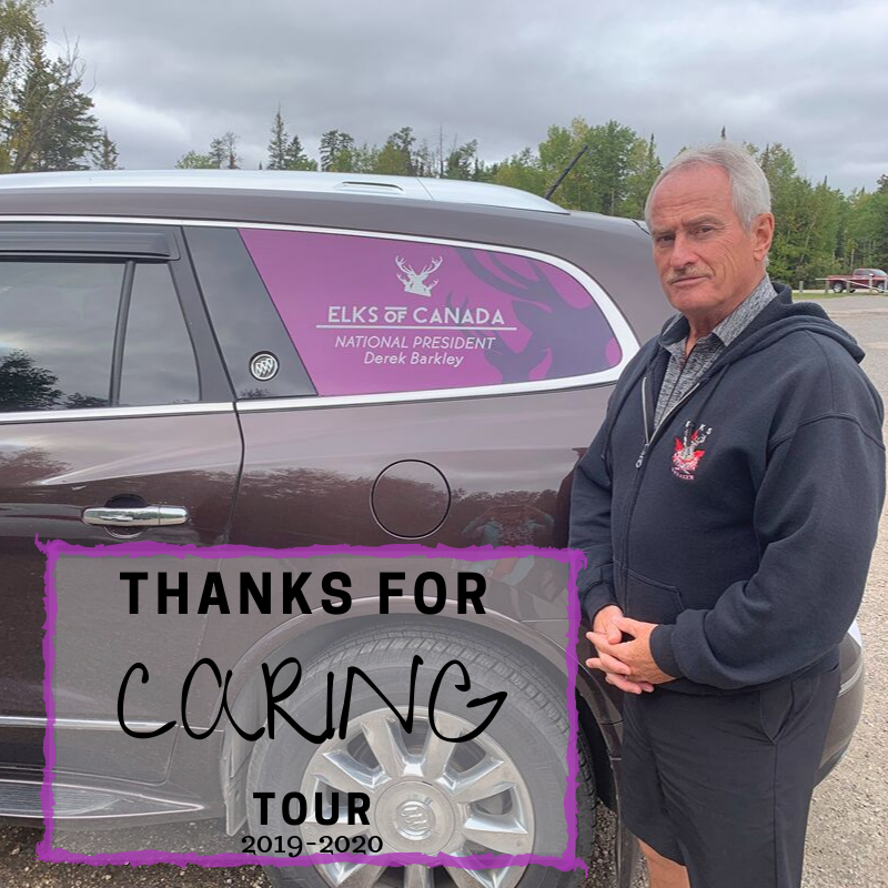 ElksOfCanada's tweet photo. Our National President, Derek Barkley has started his 'Thanks for Caring' tour. He and his wife Marilyn are looking forward to meeting many of the dedicated members along the way, and hearing about the awesome work they are doing within their communities. https://t.co/YHuee7uuSx