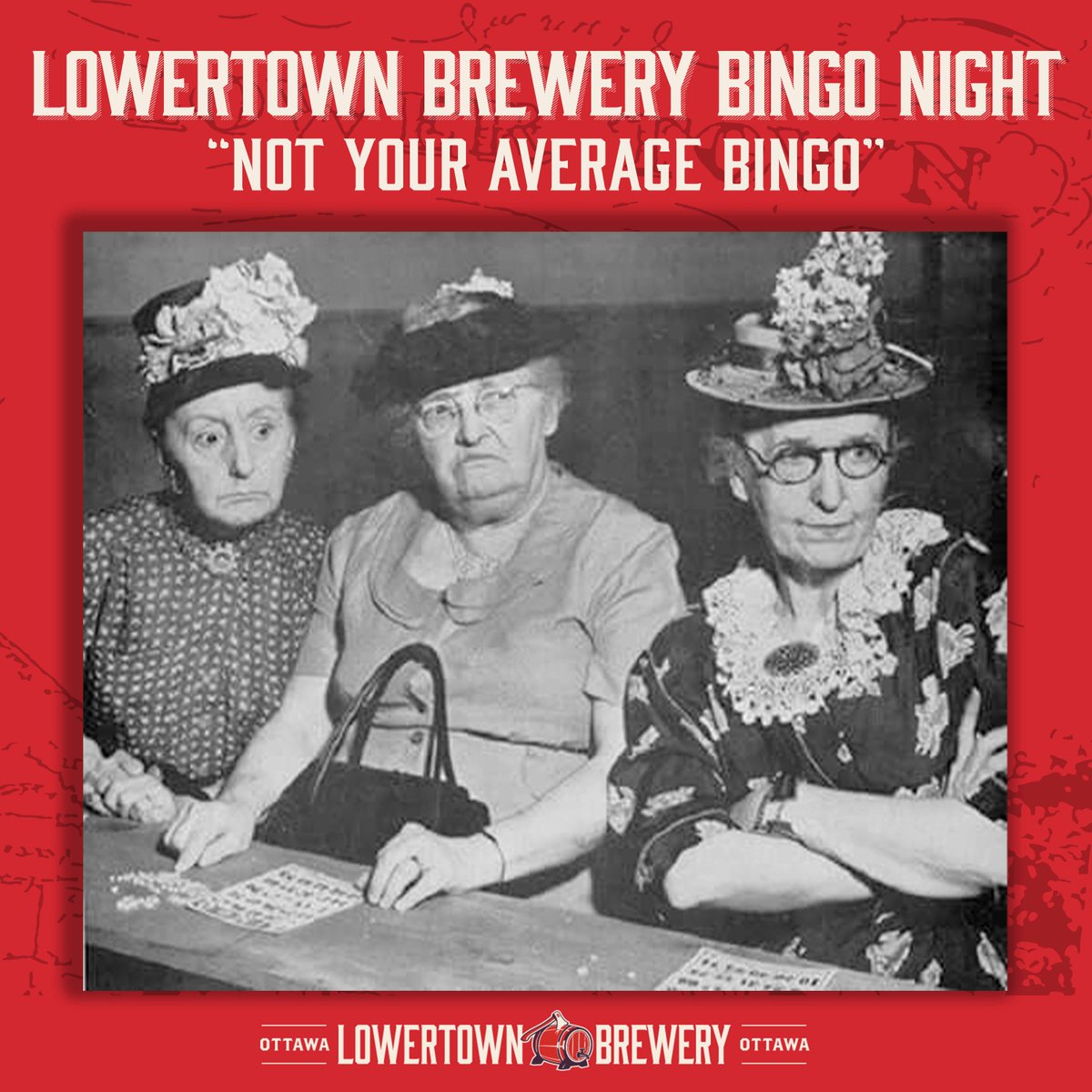 Brewery B-I-N-G-O is BACK this Thursday at 7:00 pm hosted by Al Connors and <a href="/CrushImprov/">Crush Improv</a>. Free play with the purchase of a beverage or food item. Every Thursday Night.

#ottawabrewery #ottawabrews #ottawacraftbeer #bywardmarket #myottawa #ottawa613 #bingo #crushimprov