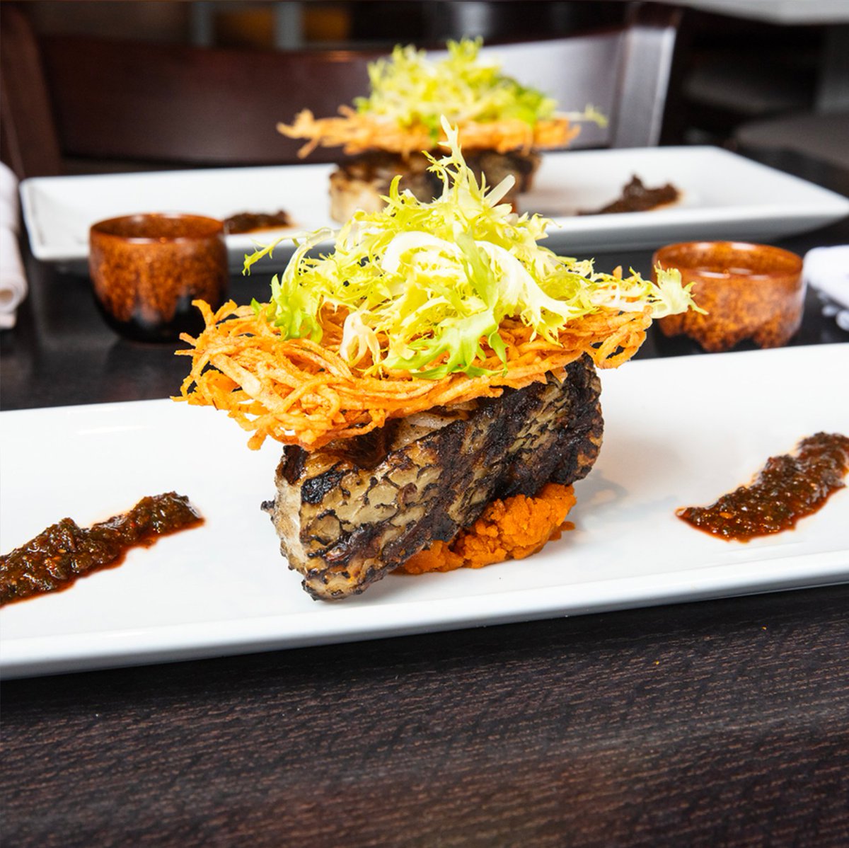 UptownNetwork's tweet photo. Today's featured food is @HaruSushi: Hell's Kitchen's Chilean Sea Bass with honey pumpkin puree, fried taro potato, sansho pepper and scallion sauce. This is one visually stunning dish!
#haru #harusushi #harusushinyc #ipadmenu #tabletmenu #mobilemenu #digitalmenu #restauranttech https://t.co/VdAtgW64pG