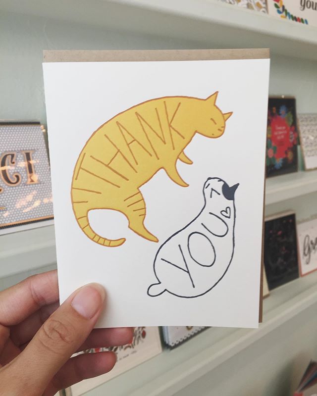 PostScriptOK's tweet image. Cute new @fugufugupress cards are in the shop! #stationery #cats ift.tt/2ZYepnB