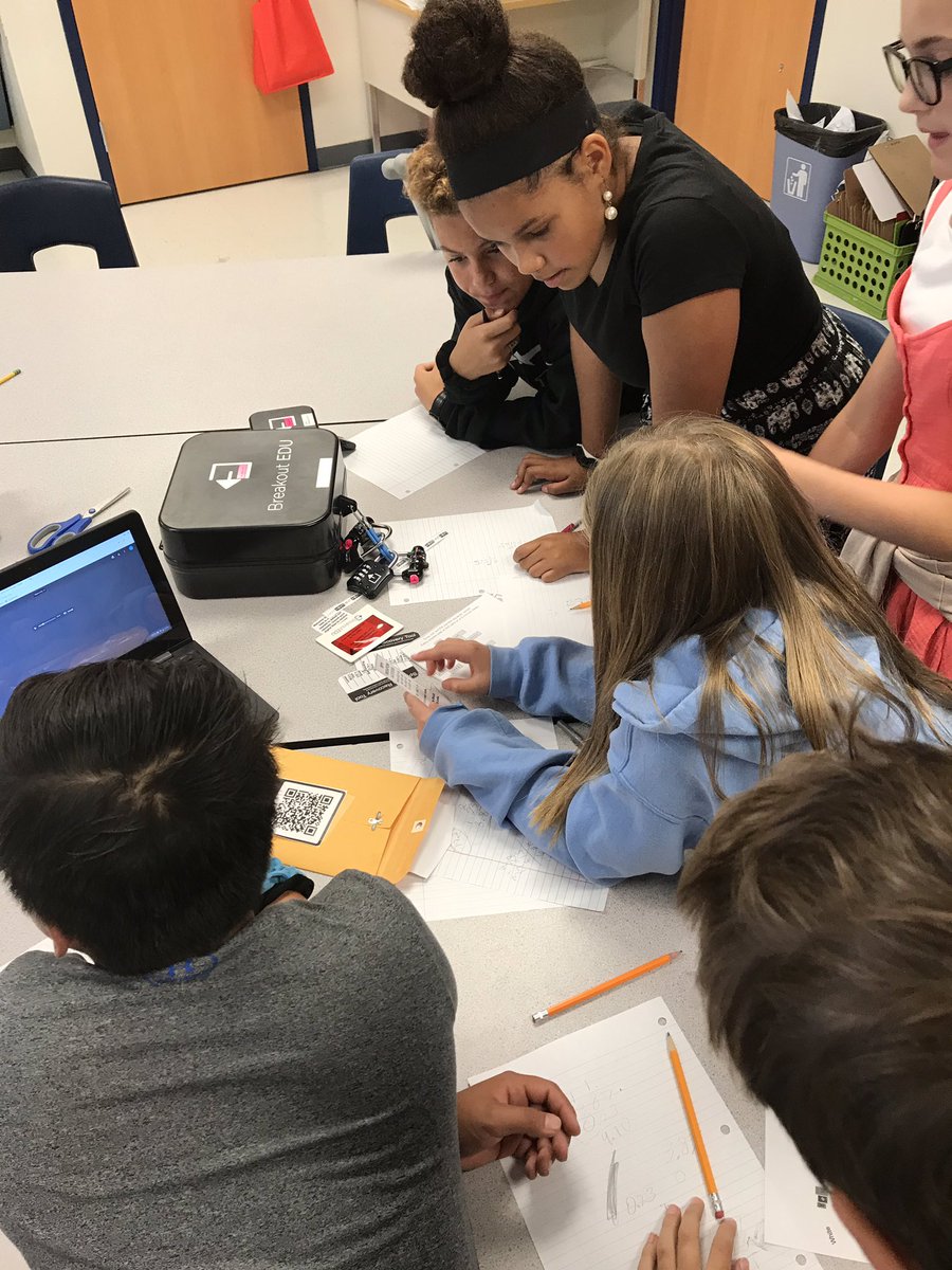 JennyMcCaslin2's tweet photo. Decimal practice today with an Espionage #breakoutedu in 6th grade math. High engagement and good practice! #ourWHY #CSIS1920 @mrsghazzagh @jenkscsis @JimmyRoss3208 https://t.co/LJKtzDiVsn