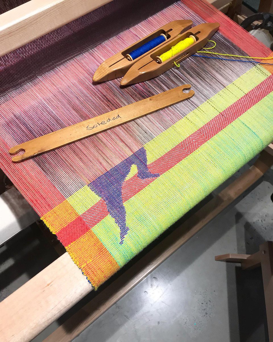 LaunchpadTO's tweet photo. An example of what ideation to execution looks like in our Fashion + Textile Studio with the talented @emlouize (on IG) on the weaver. Sheโs a beast at it! ๐ช๐ฝ
.
#launchpadto #launchpadmembers #launchpadcommunity https://t.co/rYYqKrYeyd