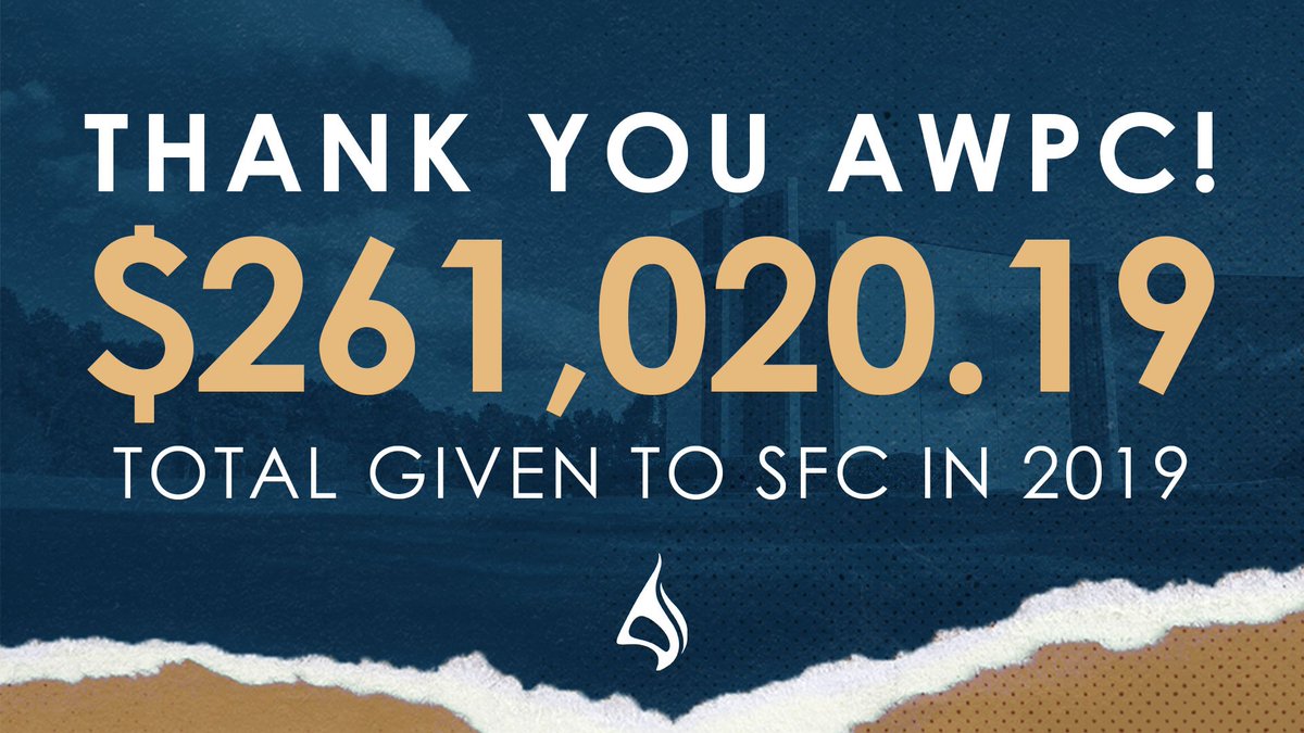 Thank you, Atlanta West Pentecostal Church, for your unprecedented sacrificial giving to Sheaves for Christ! #SFC19