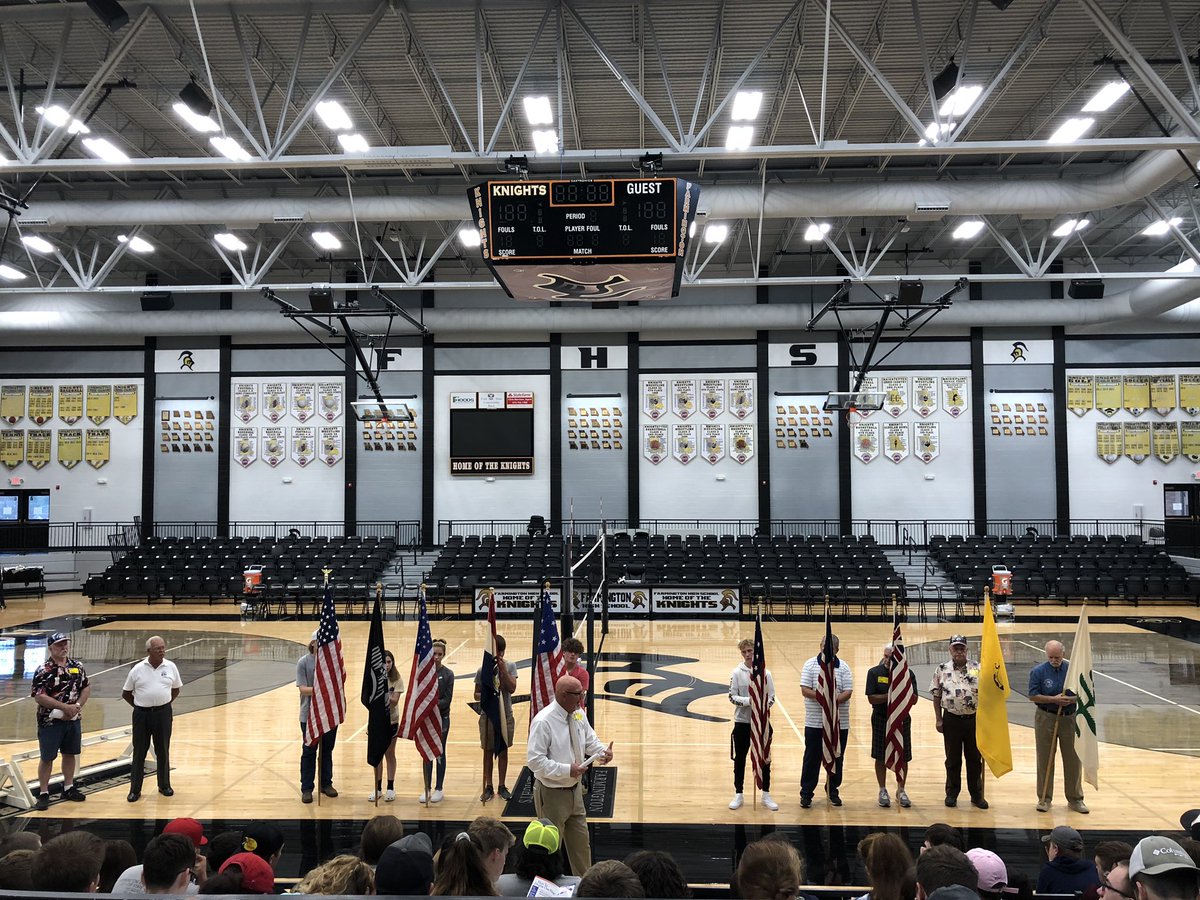 Social Studies classes at FHS were lucky enough to honor Constitution Day with Mr. Kevin Engler, Mr. Keith Huck &amp; other esteemed members of the Farmington Elks! Thank you for presenting a program all about our nation’s flags. <a href="/Knights_FHS/">Jamie LaMonds</a>