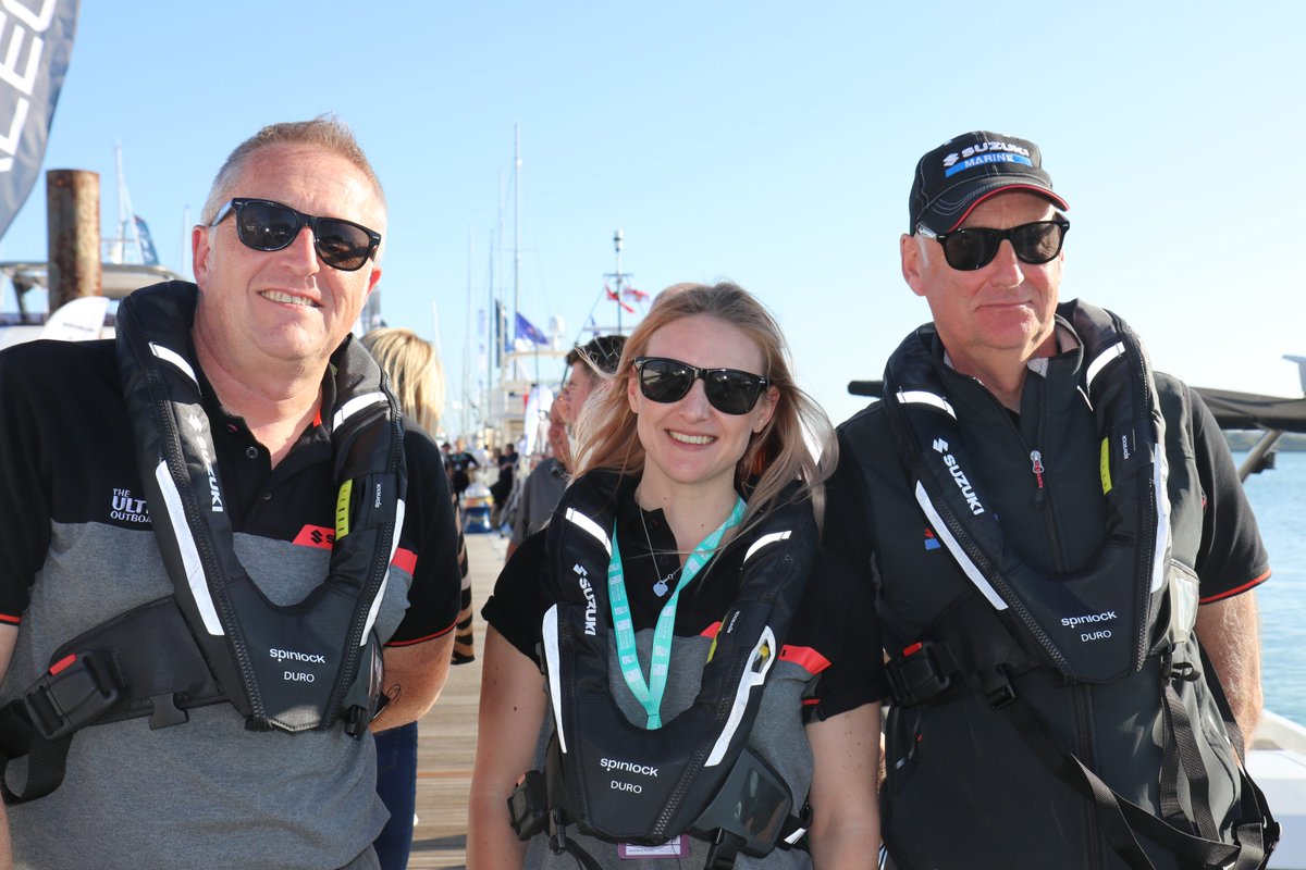 SuzukiMarineUK's tweet photo. Our team are proud to wear @Spinlock_HQ DURO lifejackets when out on the water. #UltimateOutboards #BeAdventureProof https://t.co/radT0wqB3O