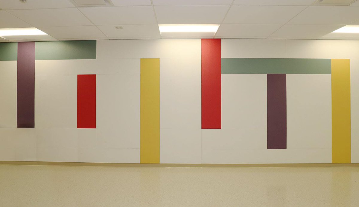 GSArchProducts's tweet photo. Immaculate Conception School in Columbia Illinois has Serenade Clouds on the ceiling of the Cafeteria, G&amp;S diffusers in the band room, AP wall panels in the gym and colorful tackboards in the halls and entrance way. All the classrooms have G&amp;S markerboards and tackboards. https://t.co/R3uPFRBsJT