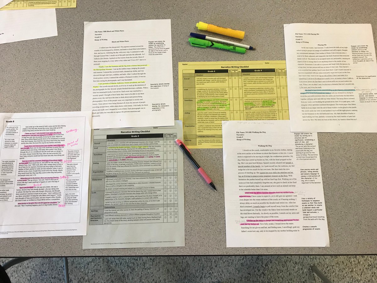 Using exemplars to improve our narrative writing. #106learns #narrative