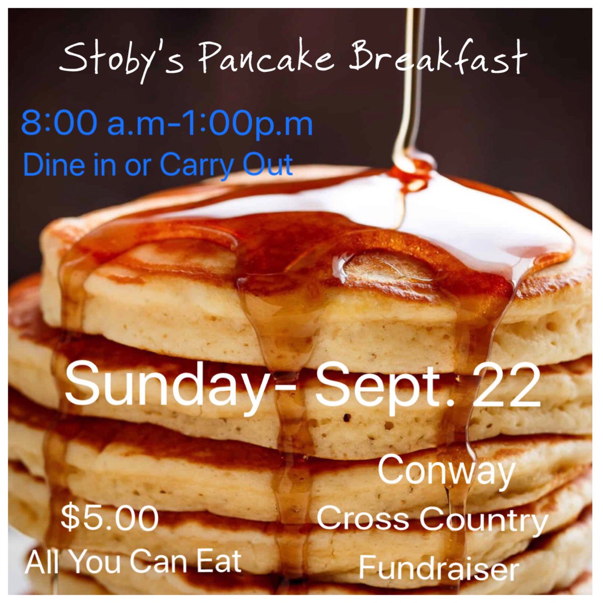 Come join us!!!! Buy a ticket early from a cross country runner or at the door!!@ConwayAthletics