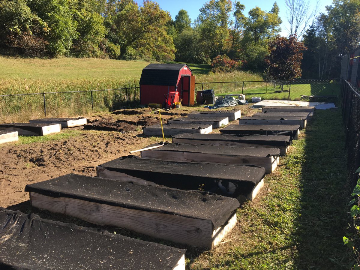Progress ✅ Shout-out to our Lowe’s Heroes 🦸‍♂️ who are working to give our Marie Curie garden an extreme makeover! #RAMSPride