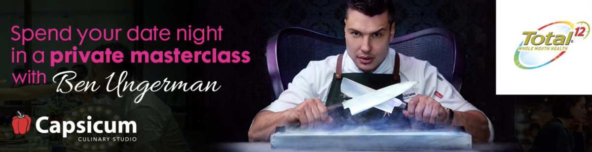 947's tweet photo. Want to spend your #947DateNight doing a private masterclass with MasterChef Australia’s Ben Ungerman at @capsicumcooking?😍 Be sure to tune in to the 
@947BClub tomorrow to find out how> https://t.co/8HX6opaogA #947BigSeptember #TotallyReady #ColgateSA https://t.co/Ng7L8k3dNQ