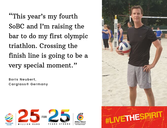 BelronGroup's tweet photo. Here's our first participant story from Boris Neubert, Carglassยฎ Germany who's doing his first olympic triathlon at this year's #SpiritofBelron. Good luck Boris! #LivetheSpirit #FitnessGainer. Read more at: https://t.co/rOe88wVxUV https://t.co/oQk9C6q7Vn