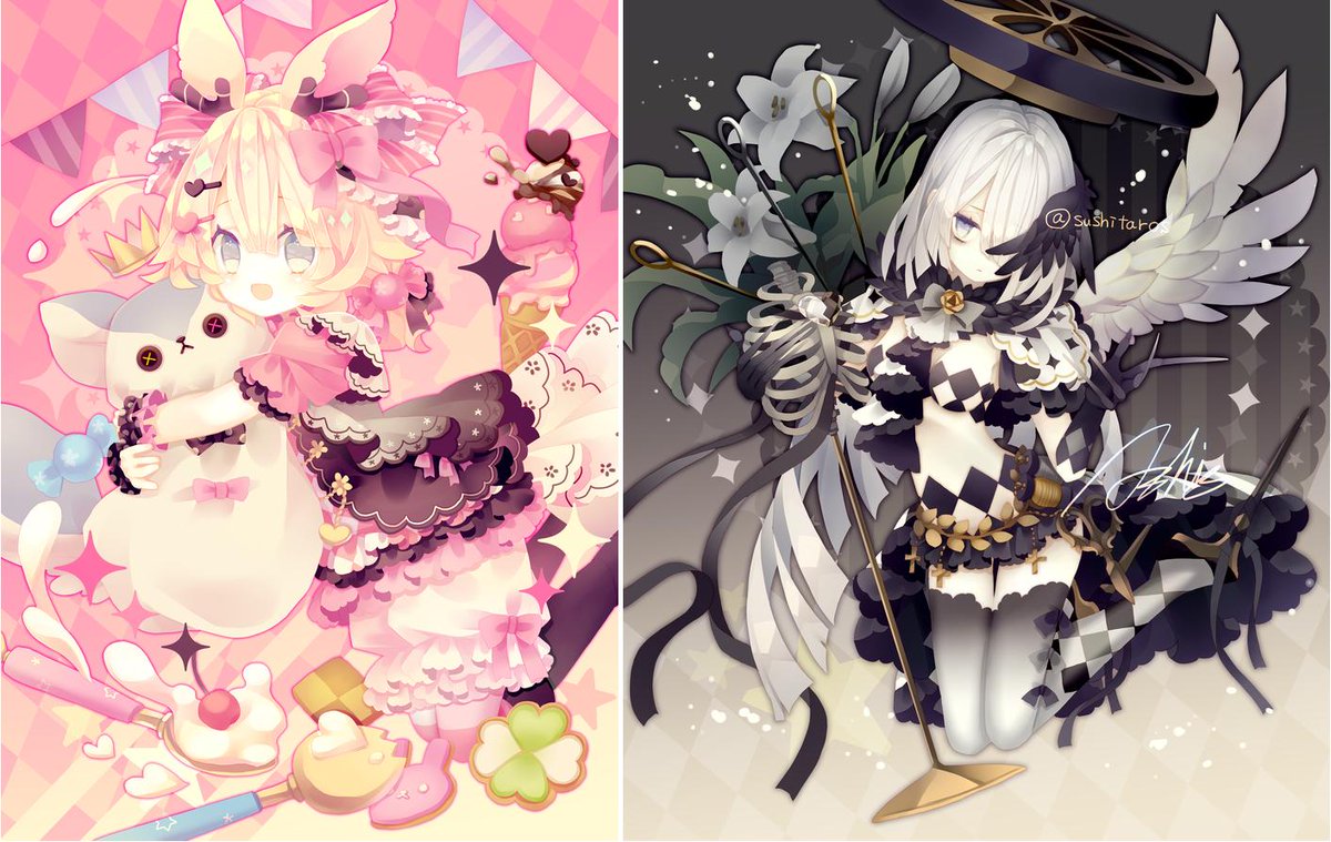 sushitaros's tweet image. 固定用📌
趣味絵描いてます。ほぼ創作。Hobby artist.
🔸pixiv[pixiv.net/member.php?id=…]
🔹tumblr[ashisxxx.tumblr.com]
🔸DeviantArt[deviantart.com/shisono]

📮ましゅまろ[marshmallow-qa.com/shisono?utm_me…]
🛒BOOTH[assistant.booth.pm]