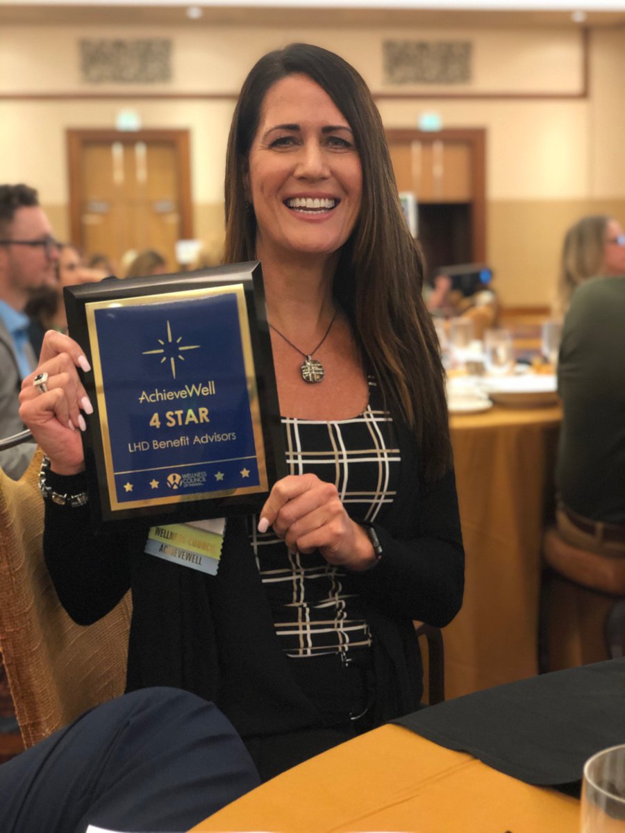 LHDbenefits's tweet photo. Very proud to receive our AchieveWELL 4 Star recognition and also attend the Awards Luncheon! Congrats to all, especially to our client Purdue University  on their 5 Star status! https://t.co/B7FGJMs21V