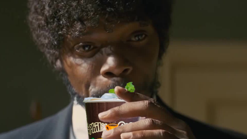 Do you mind if I have some of your tasty beverage to wash this down?