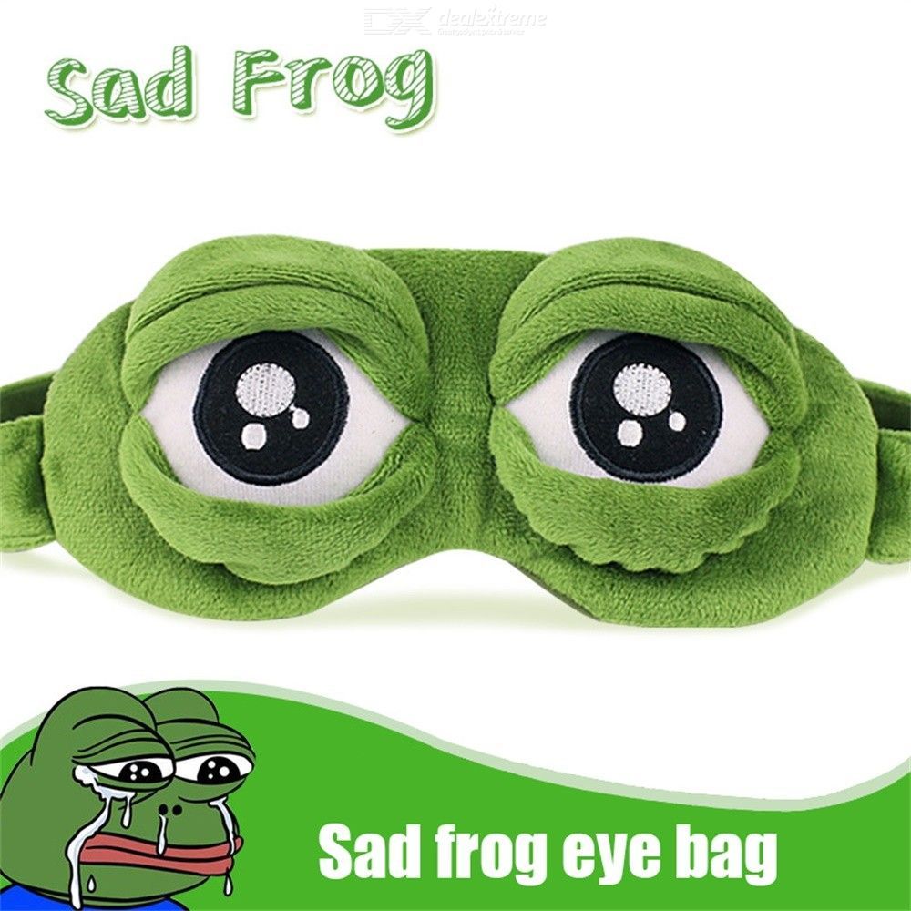 DealeXtremeFans's tweet photo. Sad Frog Eye Masks Soft Plush Eyeshade Adjustable Sleep Mask Funny Birthday Gift
Price:US $3.73
Get it now>>https://t.co/Hx21nkPYNk
#eyemasks #eyeshade #sleepmask #birthdaygift #frog #sadfrog #gift #funnymask #sleepeyemask https://t.co/AtXVgFOkpm