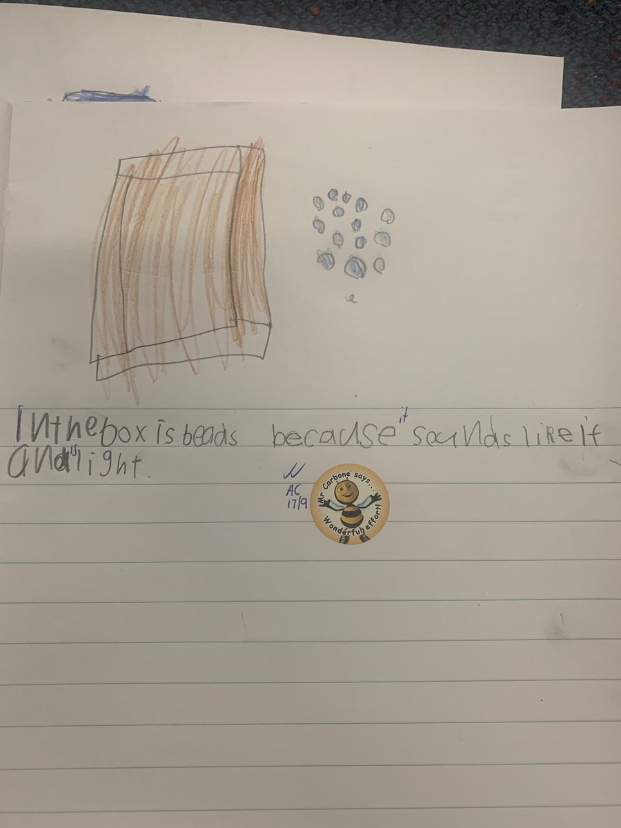We needed to use our ears and muscles to hear and feel what we think was inside the box 📦 we wrote what we think it is! We think it may be a toy, car or beads. We will be opening it soon 🎉 <a href="/fairvaleps/">FairvalePS</a>