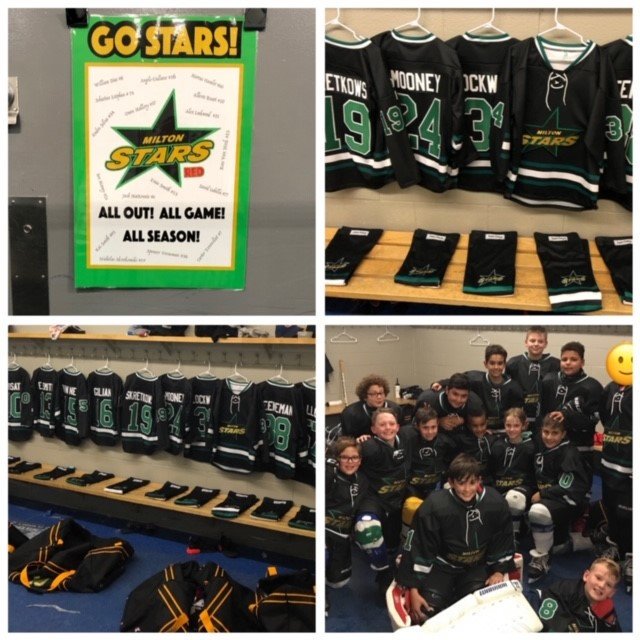 MiltonStars's tweet photo. Milton Stars PeeWee Red unveiled their HOME jerseys at practice last week. They are officially excited to start the season!
#alloutallgameallseason #gostarsGO #peeweered https://t.co/4bbC7peXdt