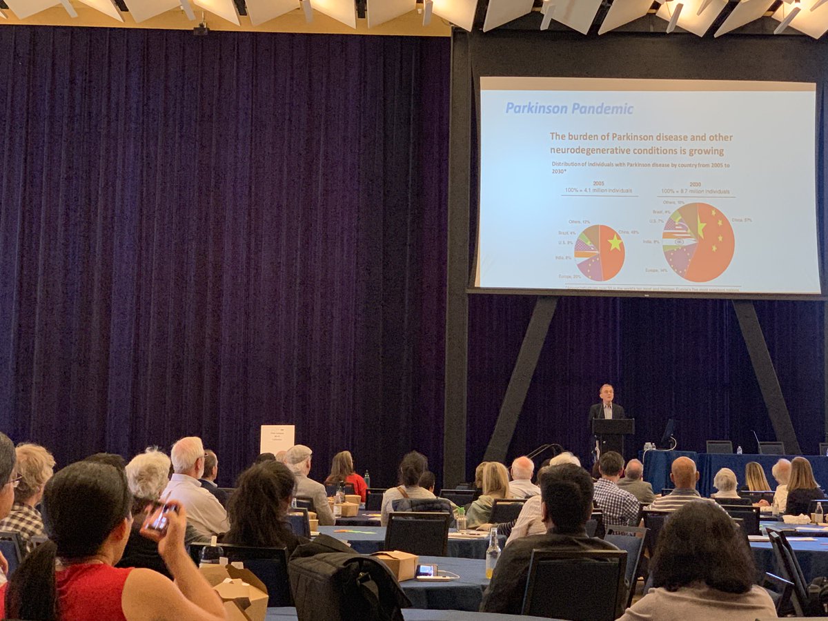 Keynote speaker Randy Schekman, 2013 Nobel Laureate in Physiology/Medicine, shares how Parkinson's disease and other neurodegenerative conditions are growing around the world, with China having 57% of cases by 2030.
#ucbaging19 #UCBerkeley <a href="/UCBerkeley/">UC Berkeley</a>